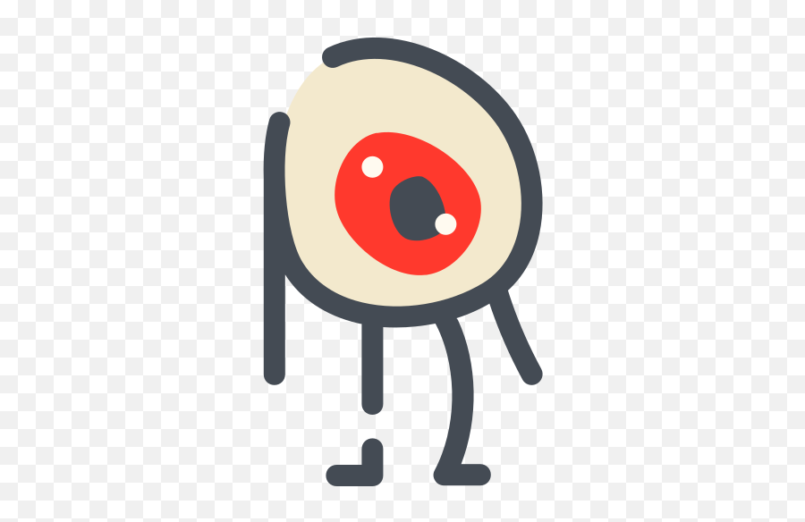 Walking Eye Icon In Pastel Style - Ojos Con Piernas Y Manos Png,Red Eye Icon