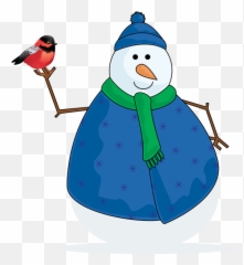Clipart Snowman Golfing - Cartoon Png Download Full Size