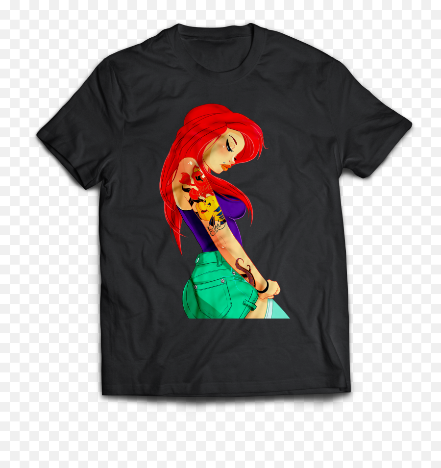 Ariel Princess T - Shirt Joliet Slammers Frontier League Champions Shirts Png,Ariel Png