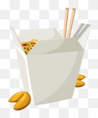 Chinese Food In Box Png Vector Clipart