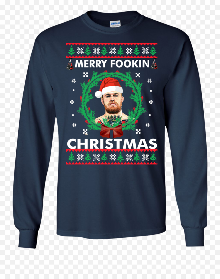Conor Mcgregor Christmas Sweater Shirt - Gender Reveal Purple And Blue Shirts Png,Conor Mcgregor Png