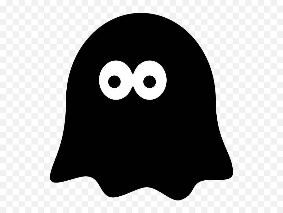 black and white ghost clipart