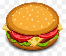 Burger Cartoon Png Clipart - Transparent Background Icon