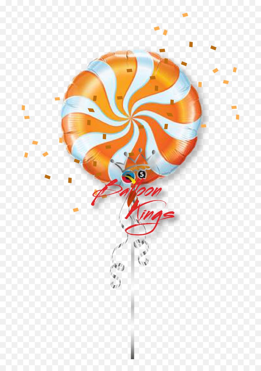 Orange - Christmas Bouquet Balloons Png,Swirl Png