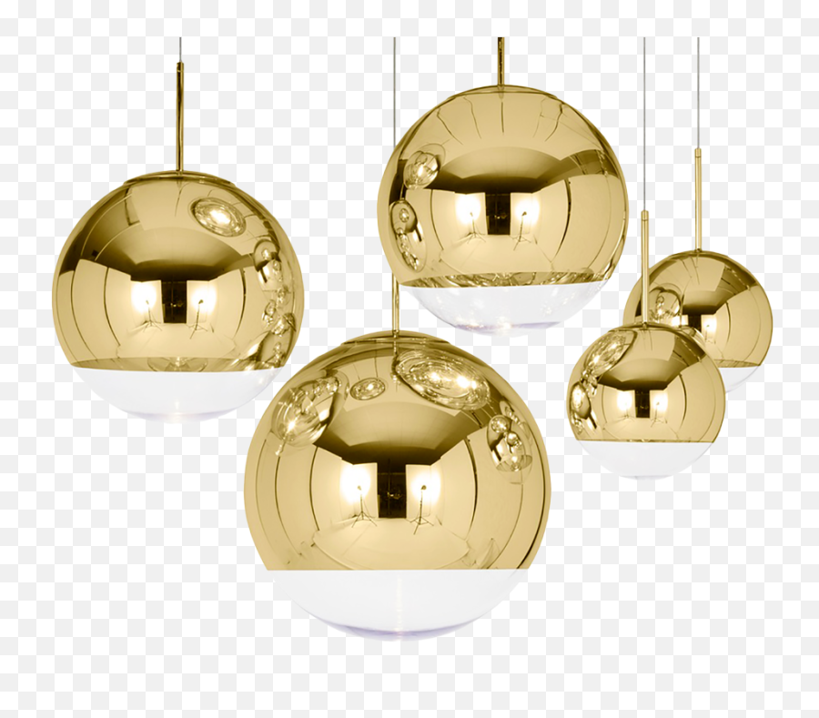 Tom Dixon Mirror Ball Gold - Gold Mirror Pendant Light Png,Gold Ball Png