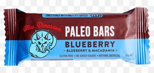Blue Dinosaur - Blueberry And Macadamia Paleo Bar 45g Dinosaur Cereal Bar Png,Blueberries Png