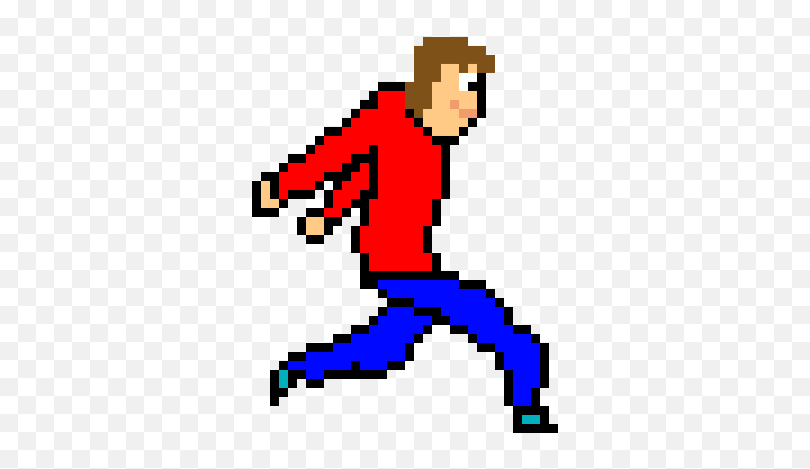 Run 2 Pixel Art Maker - Running Person Pixel Art Png,Person Running Png
