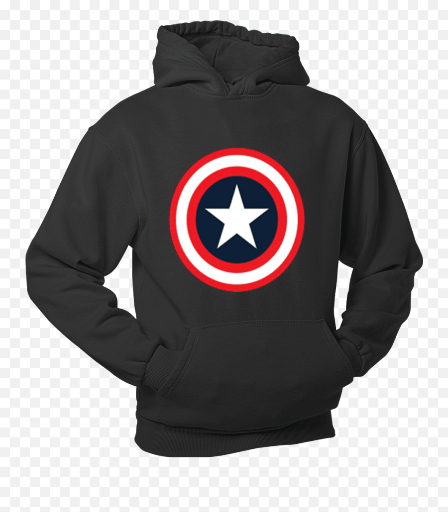 Captain America Shield Hoody - Hoodie Png,Captian America Logo