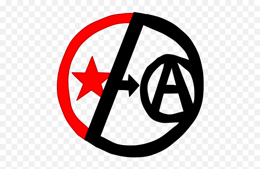 Post - Left Anarchy Anarcho Resources Anarchist Hammer And Sickle Png,Anarchy Logo