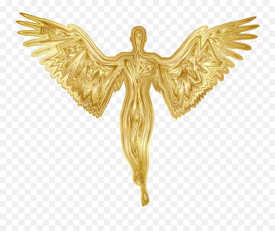 Cherub Angel Silhouette God Supernatural - Gold Angel Png Gold Angel Silhouette Png,Supernatural Png