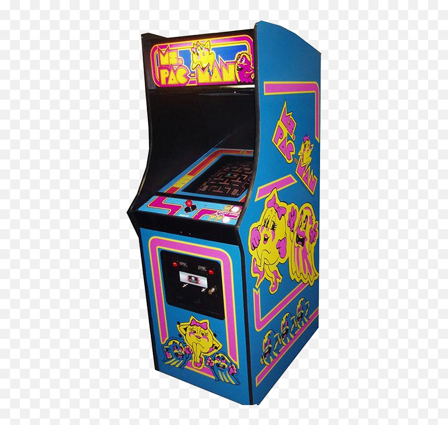 Ms Pac Man Transparent - Ms Pac Man Arcade Machine Full Ms Pac Man Arcade Machine Png,Pac Man Transparent