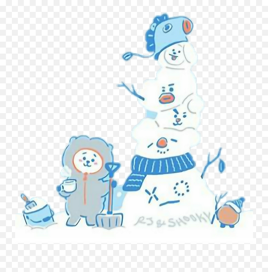 Bt21 Let It Snow Png Image With No - Bt21,Bt21 Png