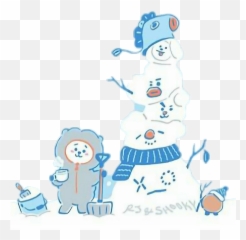 Bt21 Let It Snow Png Image With No - Bt21,Bt21 Png