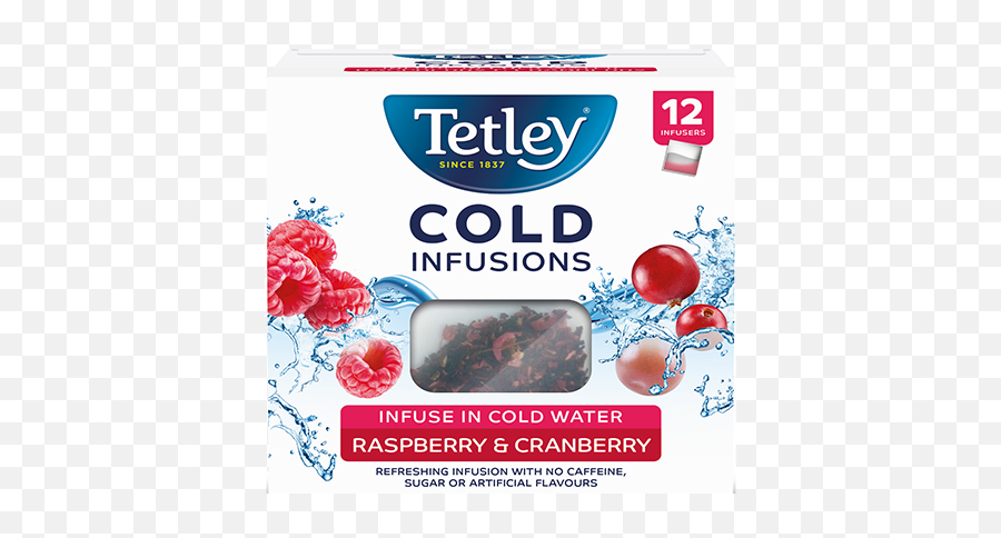 Tetley Cold Infusions Raspberry And Cranberry Uk - Tetley Cold Infusions Raspberry And Cranberry Png,Cranberry Png