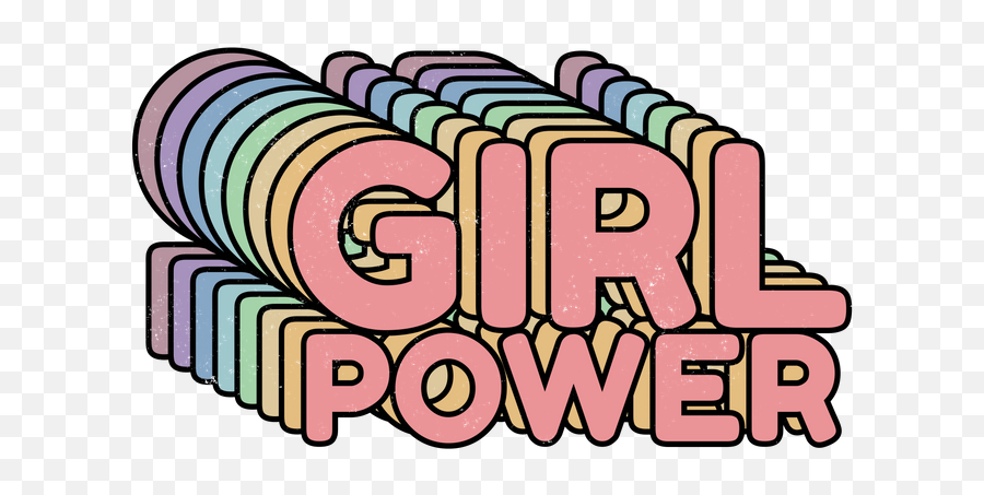 Girl Power Grl Pwr Retro Wall Clock By - Grl Pwr Girl Power Png,Girl Power Png