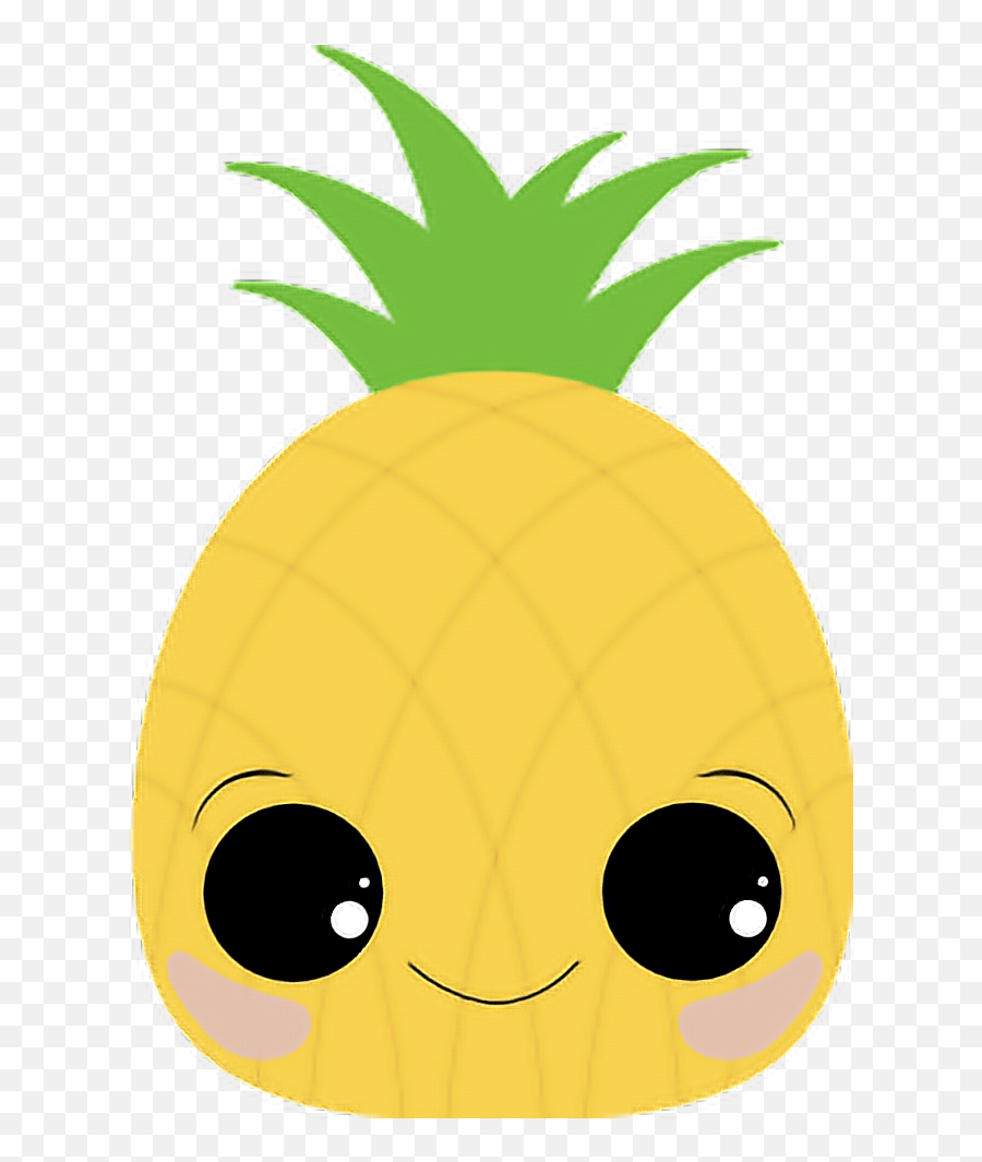 Sticker Liz Png Pina Kawaii - Transparent Kawaii Pineapple,Piña Png