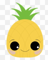 Sticker Liz Png Pina Kawaii - Transparent Kawaii Pineapple,Piña Png