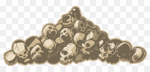 Big Pile Of Skulls Sticker - Skullpile Illustration Png,Pile Of Skulls Png