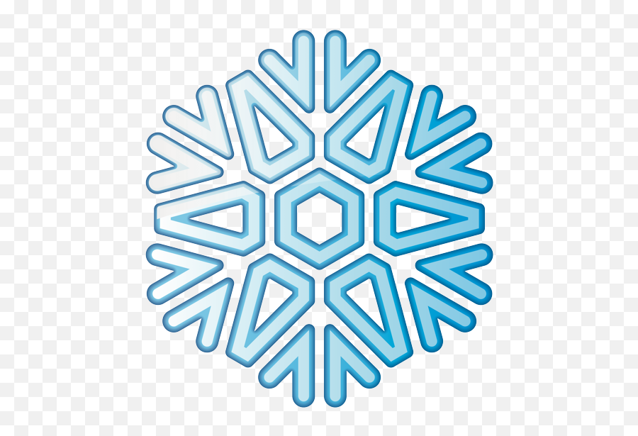 Emoji - Snowflake Silhouette Line Png,Snowflake Emoji Png