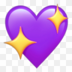 Purple Star Png - heart emoji kawaii Heart Emoji Png