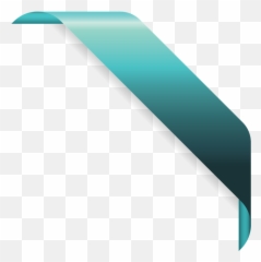 Corner Banner Png - Blue Corner Banner Transparent Png Ribbon