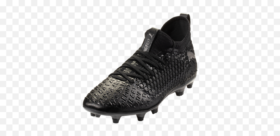 Puma Future 43 Netfit Fg Ag - Black Silver Cleat Soccer Shoes Ebay Soccer Cleat Png,Puma Shoe Logo