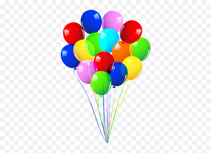 Bunch Of Balloons Png Image - Happy Birthday Png Balloons,Birthday Balloons Png