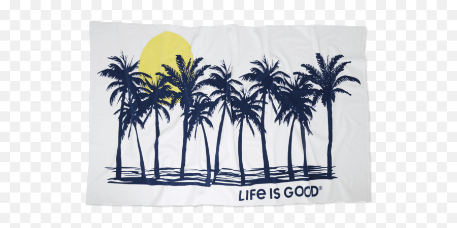 Sale Beach Palms Towel Life Is Good Official Site - Wrap Life Is Good Beach Towel Png,Beach Towel Png