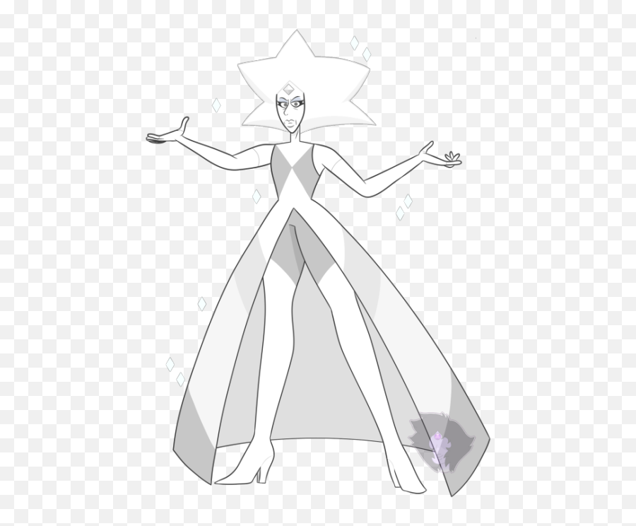 White Diamond Su Fanart Png Image With - Steven Universe White Diamond Design,White Diamond Png
