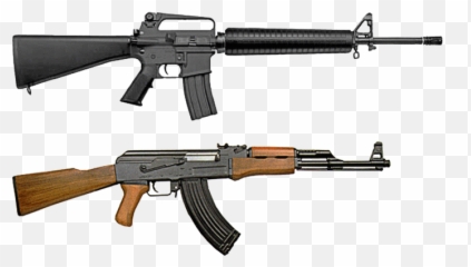 M16 And Ak - 47 Ar 15 png