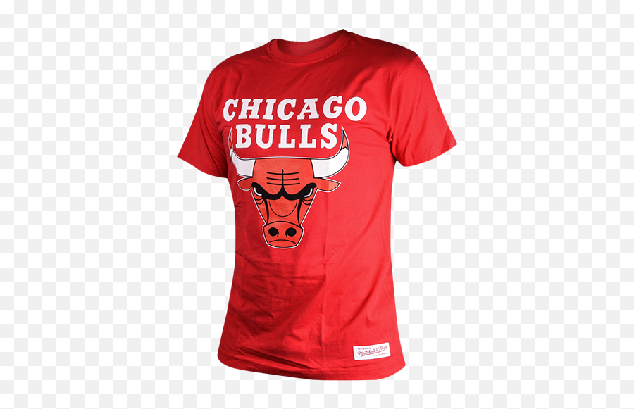 Maglietta Chicago Bulls Team Logo Traditional Tee Rosso Atipicishopcom - Chicago Bulls Png,Chicago Bulls Logo Transparent