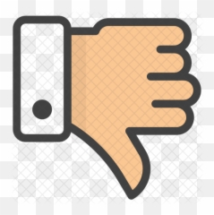 Thumbs Down Emoji Icon - Dot png