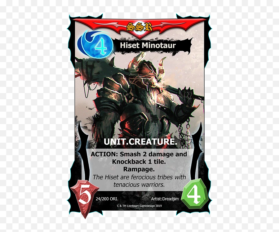 Units And Creatures Lionheartgamedesign - Fictional Character Png,Minotaur Png