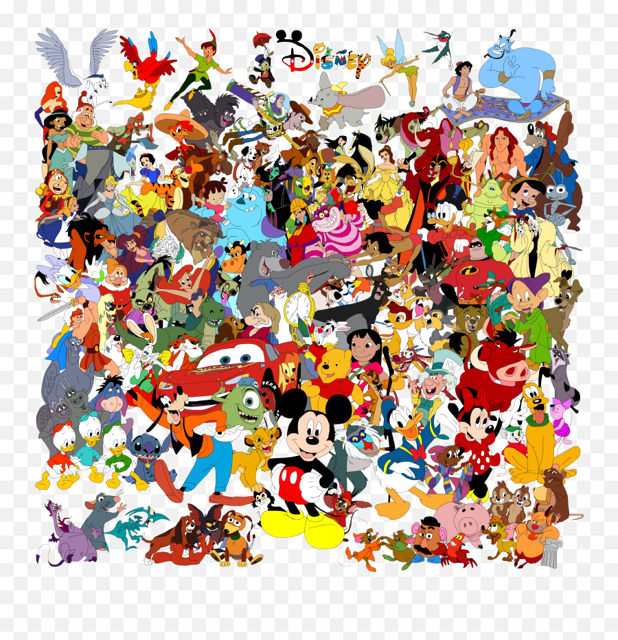 Drawing The Walt Disney Company - Cartoon Old Disney Characters Png,80s Png