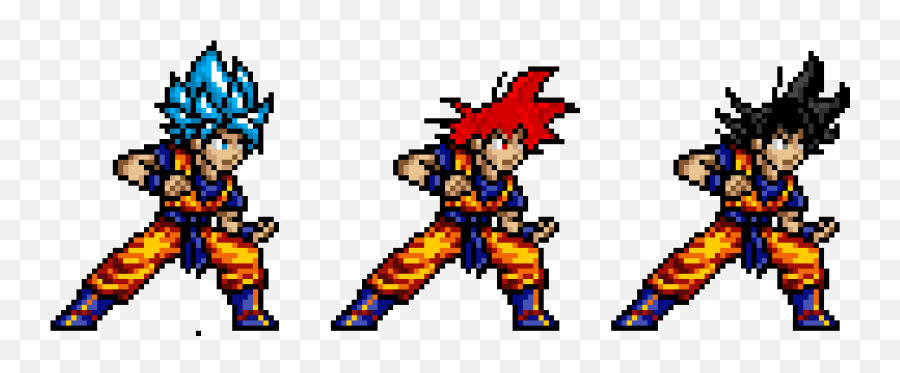 Dragon Ball Z - Goku Pixel Art Maker Pixel Art Dragon Ball 3 Goku Png,Dragon Ball Png