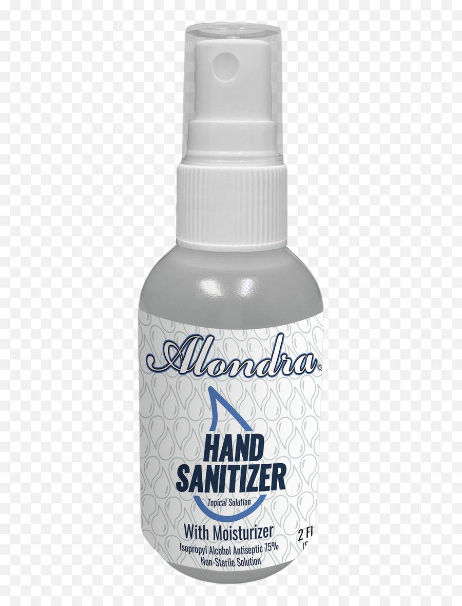 Alondra Hand Sanitizer 2 Fl Oz Bottle Fine Mist Spray Png