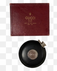 Vintage Gucci Leather Wrapped Flask - png
