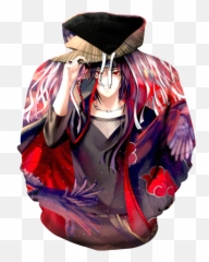 Itachi Mangekyo Sharingan 3d Hoodie - Akatsuki Fan Art png
