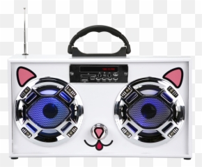 Kuwaii Cat Boombox Led Speakers - Mini Box png