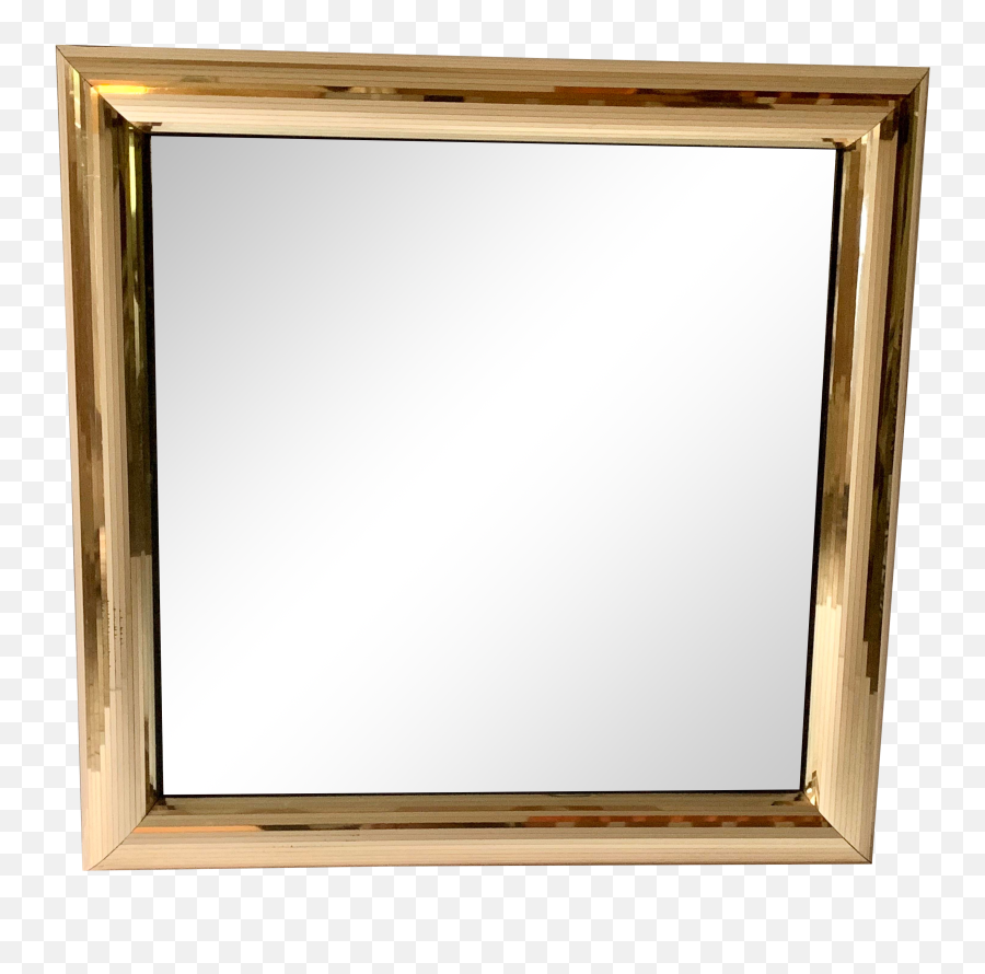 Disco Ball Gold Square Mirror Png