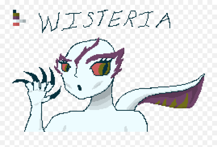 Wisteriafinished Pixel Art Maker - Fictional Character Png,Wisteria Png
