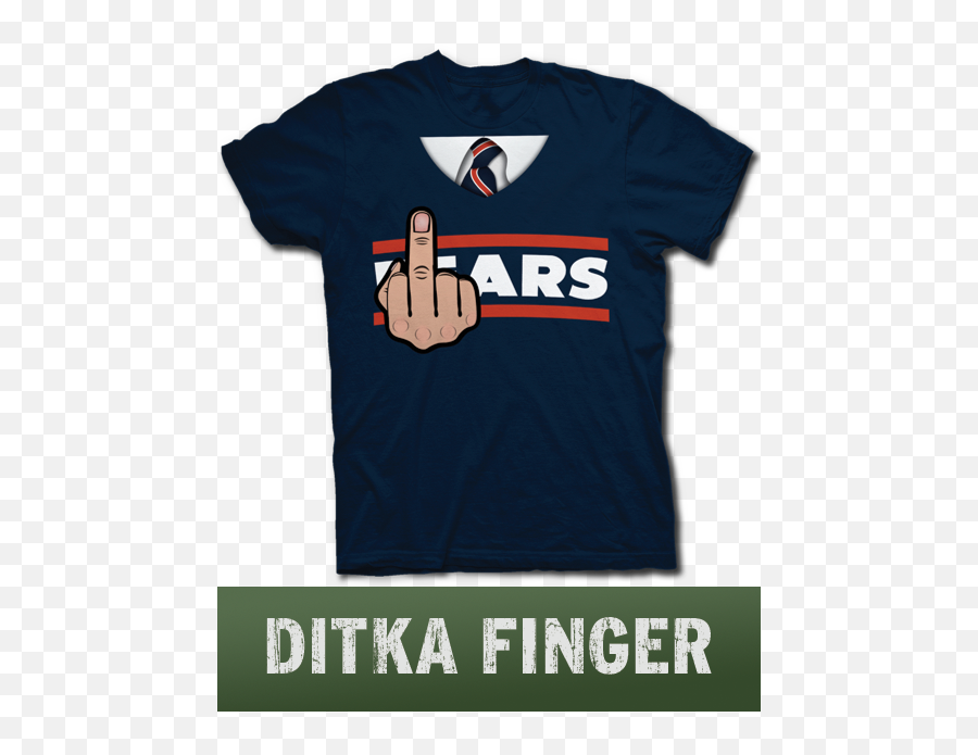 Mike Ditka Middle Finger Bears Sweater T Shirt - Chicagou0027s Camiseta Superman Png,Middle Finger Logo