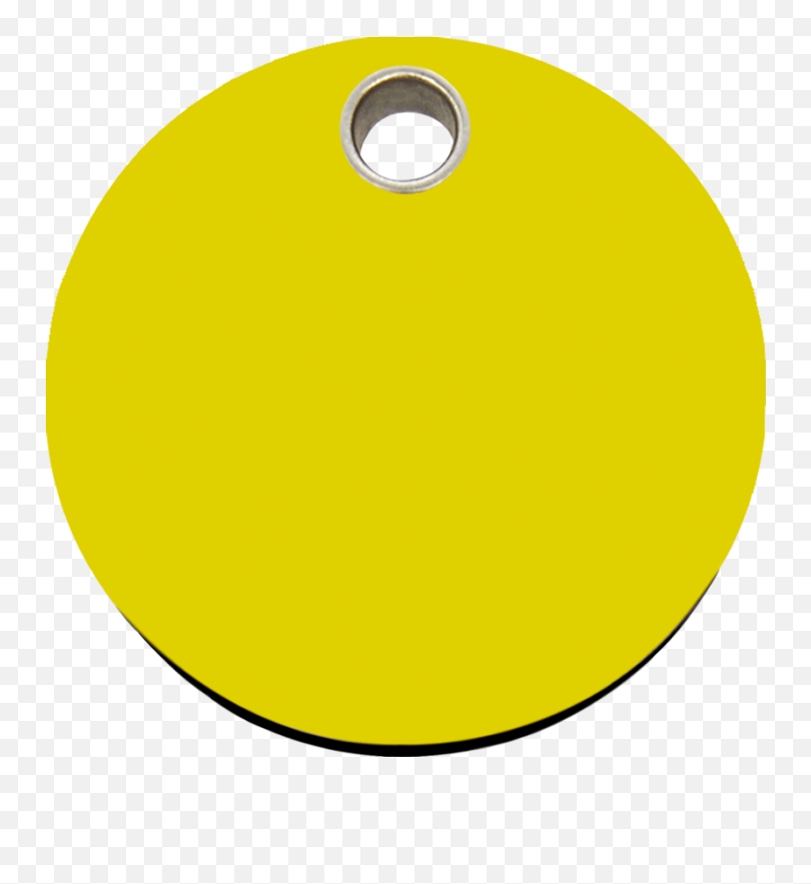 Red Dingo Plastic Tag Circle Yellow 04 - Clye 4clys 4clym Dot Png,Yellow Circle Transparent