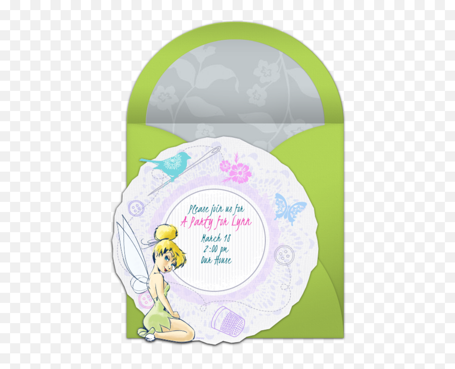 Tinker Bell Online Invitation - Punchbowlcom Fictional Character Png,Tinker Bell Icon