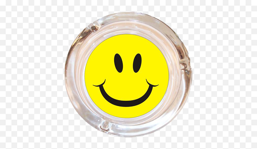 Diameter Smiley Face Glass Ashtray - Happy Png,Nineties Icon