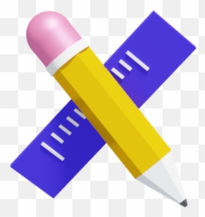 Pen Pencil Ruler Free Icon Of Random - 3d Icons png