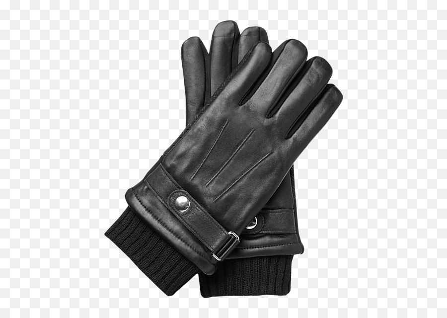 Menu0027s Wearhouse Black Strap Touchscreen Technology Leather - Safety Glove Png,Icon Leather Gloves