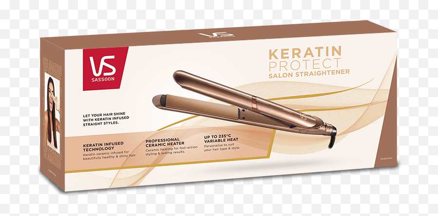 Keratin Protect Salon Straightener Vs Sassoon New Zealand - Vs Sassoon Keratin Protect Hair Straightener Vsle2540a Png,Sedu Icon Styling Iron