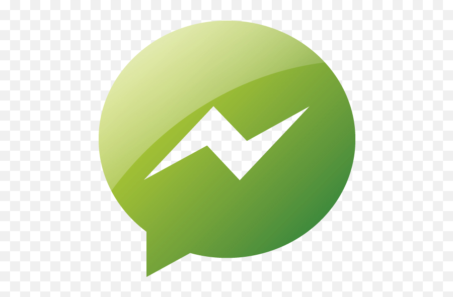 Web 2 Green Messenger Icon - Free Web 2 Green Social Icons Messenger Chat Icon Png,Fb Messenger Icon