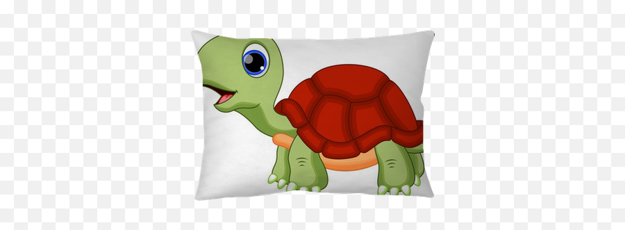 Cute Turtle Cartoon Throw Pillow - Animated Images Of Turtles Png,Cute Turtle Png